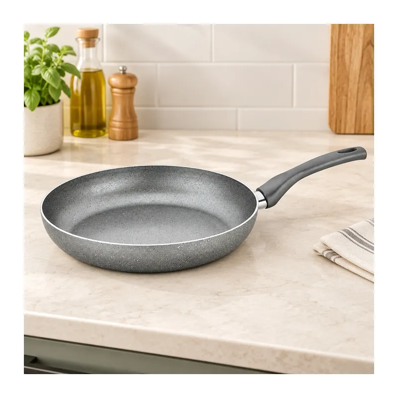 Granit Tava 22 cm Tek Saplı