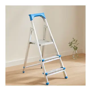 2+1 Basamaklı Metal Merdiven 60 cm - 120 kg