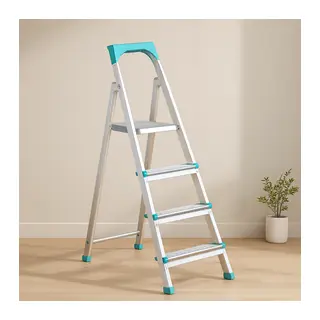 3+1 Basamaklı Metal Merdiven 82 cm 120 kg