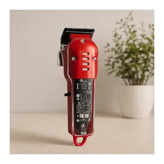 USB Şarjlı Saç & Sakal Kesme Makinesi - Şeffaf Gövde