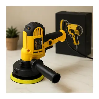 Dik Polisaj Zımpara Makinası 450W (Kömürlü Motor) — Kademeli Hız & 360° Döner Kol