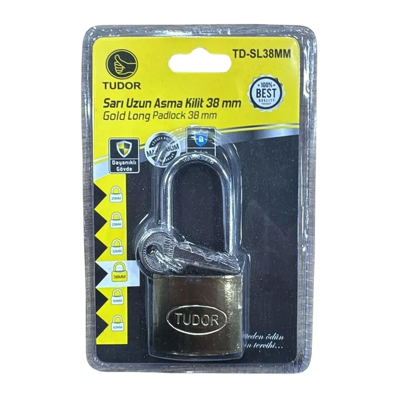 Blisterli Uzun Sarı 38 mm Kilit