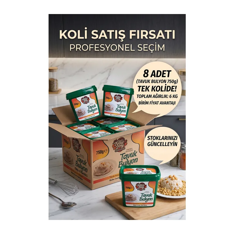 Tavuk Bulyon 750 G x 8 Adet - 1 Koli (Koli Bazlı Avantaj Paketi)