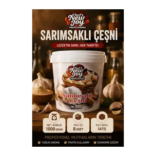 Sarımsaklı Çeşni 1000 G X 8 Adet - 1 Koli (Koli Bazlı Avantaj Paketi)