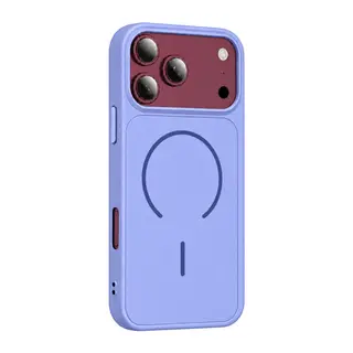 Apple iPhone 18 Pro Max Azus Magsafe Kapak - Açık Mor