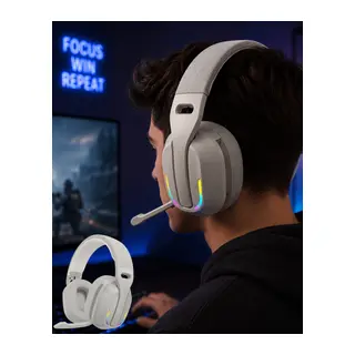 Kablosuz Bluetooth Kulaklık RGB Işıklı Mikrofonlu Stereo Kulaküstü Kulaklık