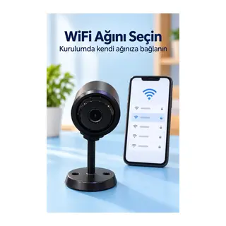 Telefon Bağlantılı WiFi Güvenlik Kamerası