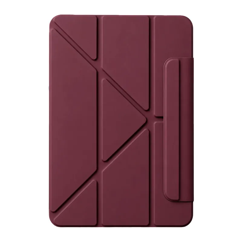 Apple iPad 2025 10.9 10.Nesil (A16) Edz Manyetik Standlı Tablet Kılıfı - Mürdüm