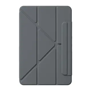Apple iPad 2025 10.9 10.Nesil (A16) Edz Manyetik Standlı Tablet Kılıfı - Koyu Gri
