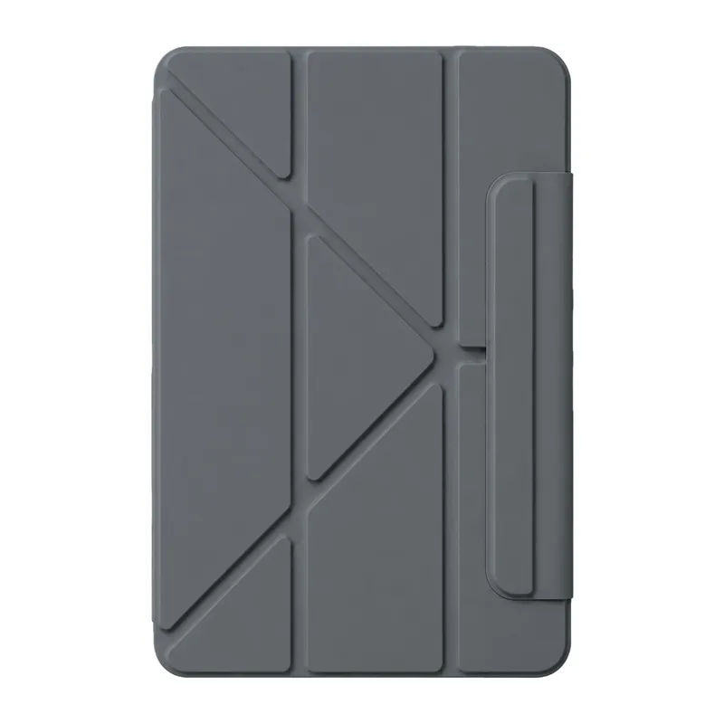 Apple iPad 2025 10.9 10.Nesil (A16) Edz Manyetik Standlı Tablet Kılıfı - Koyu Gri