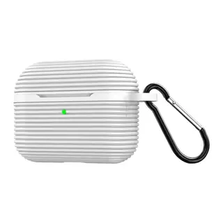 Apple Airpods 4 (4.nesil)/Airpods 5 (5.Nesil) Raven Silikon Kılıf - Beyaz