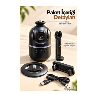 El Hareketiyle Kontrol Edilen Yüz Takipli Telefon Standı