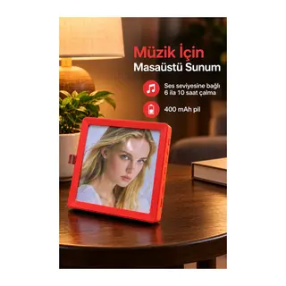 Müzikli Fotoğraf Çerçevesi Şarj Kablolu Masaüstü Kullanım