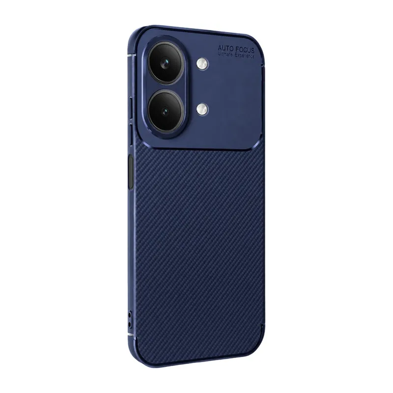 Vivo Y05 Auto Focus Karbon Kapak - Lacivert