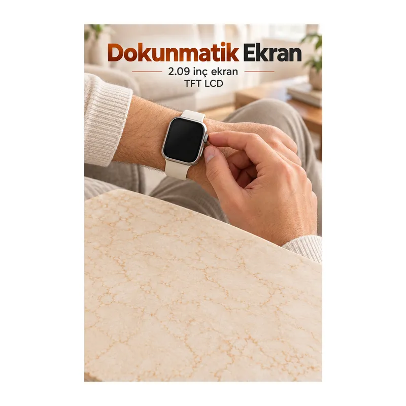 Akıllı Saat 49 mm Kasalı Dokunmatik Ekranlı