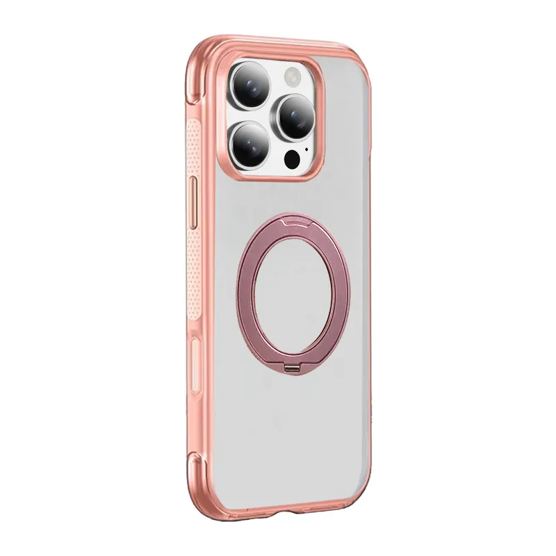 Joko Apple iPhone 16 Pro Max Airbag Ring Yüzüklü Magsafe Kapak - Pembe
