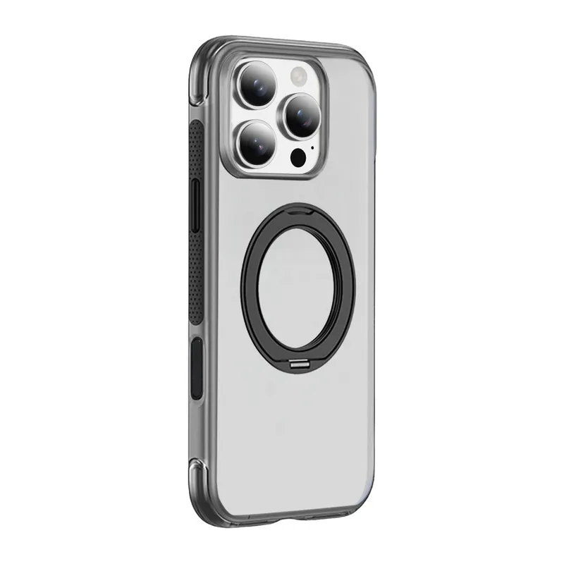 Joko Apple iPhone 16 Pro Max Airbag Ring Yüzüklü Magsafe Kapak - Siyah