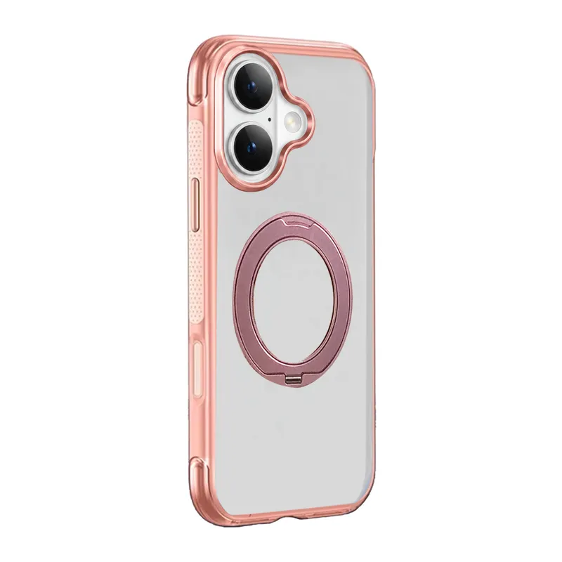 Joko Apple iPhone 17 Airbag Ring Yüzüklü Magsafe Kapak - Pembe