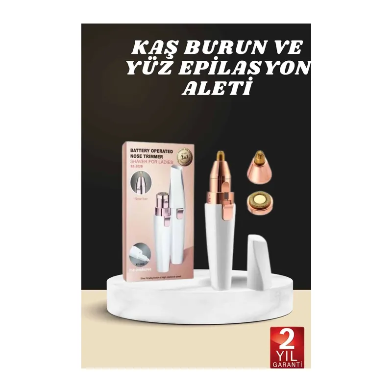 Kaş Burun Ve Yüz Epilasyon Aleti Kablosuz Şarjlı Kökten Alan Epilasyon Aleti