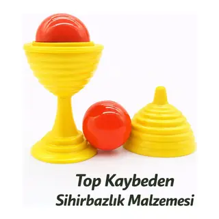 Sarı Renk Sihirli Kupa Top Kaybetme Oyunu 7 cm