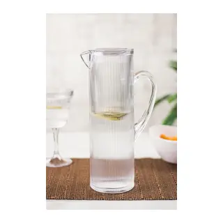 Akilik Barok 1,5 Lt Şeffaf Sürahi (Buzdolabı Kapak Rafına Sığar)