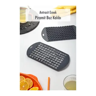 Antrasit Piramit Buz Kalıbı(13*24*2 cm)