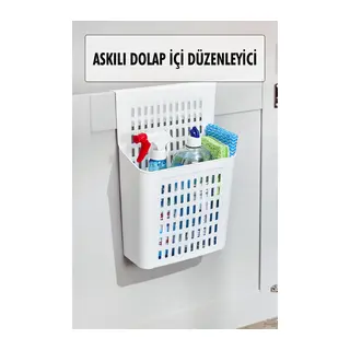Askılı Dolap Içi Düzenleyici & Sepet Raf Organizeri & Çok Amaçlı Düzenleyici & Deterjanlık Şampuanlık