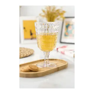 Allegra Şeffaf 6’lı Kadeh Bardak Seti 750 ml Akrilik Malzeme - Cam Değildir Kırılmaya Dayanıklı