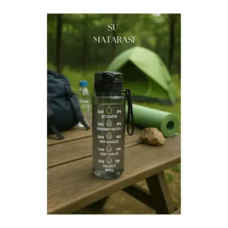 Suluk & Su Şişesi & Sporcu Matara Füme 1000 ml