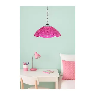 Pembe Akrilik Avize Modern Dekoratif Aydınlatma 35x35x12 cm