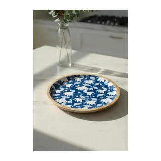 Mango Agacı Servis Tabağı & Sunum Tabağı 25 Cm Desenli