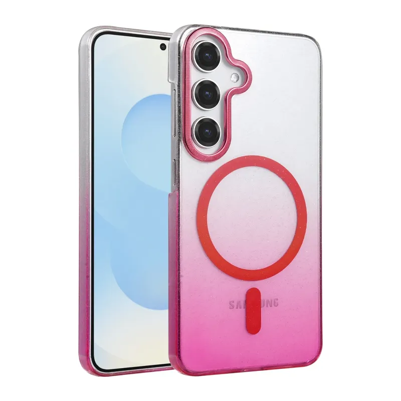 Samsung Galaxy S23 FE Glossy Magsafe Kapak - Pembe