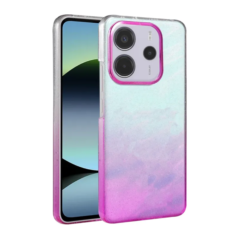 Xiaomi Redmi Note 14 4G Glossy Kapak - Mor