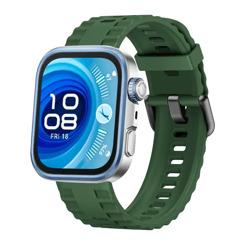 Huawei Watch Fit 3 Klasik Kordon - Koyu Yeşil