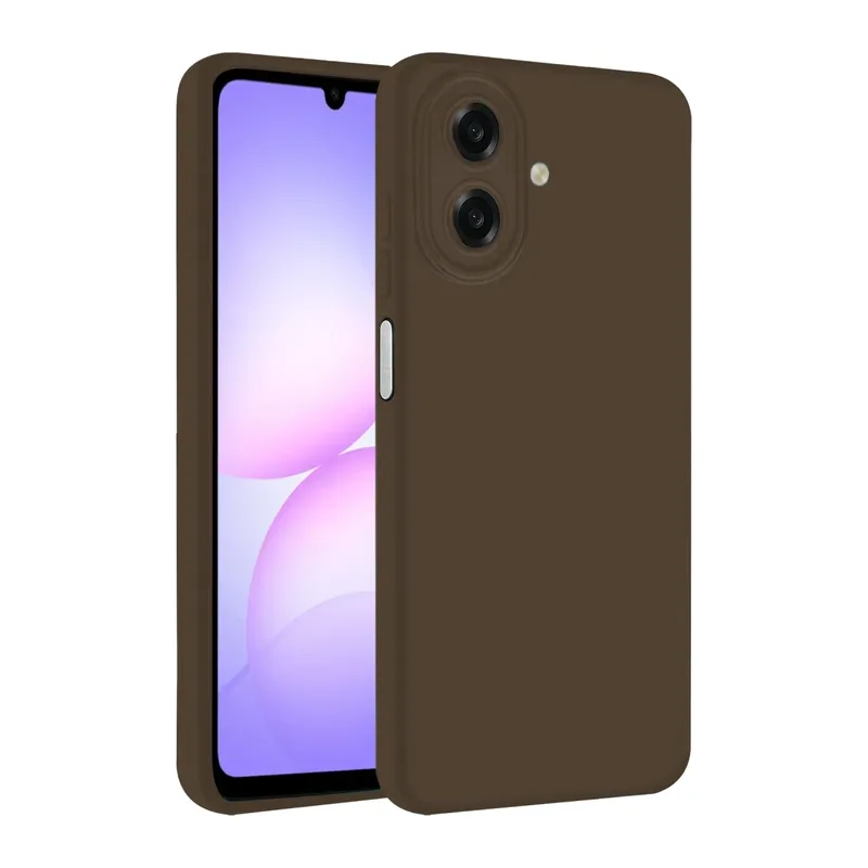 Samsung Galaxy A07 4G First Silikon - Kahverengi