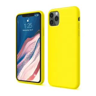 Apple iPhone 11 Pro Kılıf First Silikon - Sarı