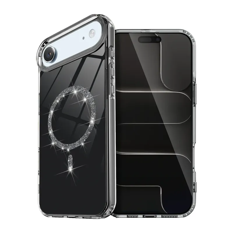 Apple iPhone 17 Air Live Diamond Magsafe Kapak - Siyah