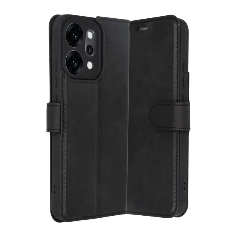 Oppo Reno 14 Trend S Plus Kapaklı Kılıf - Siyah