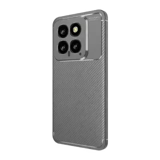 Xiaomi Mi 14T Kılıf Auto Focus Karbon Kapak - Gri