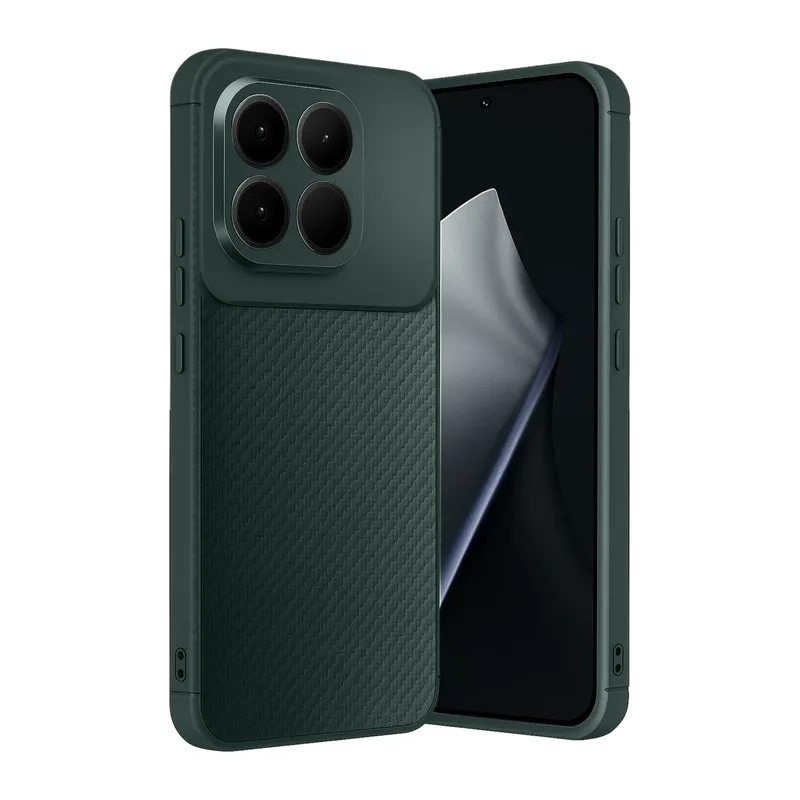 Xiaomi Mi 15T Auto Focus Karbon Kapak - Koyu Yeşil