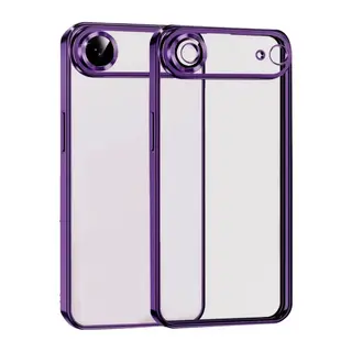 Apple iPhone 17 Air Razer Lensli Silikon - Açık Mor