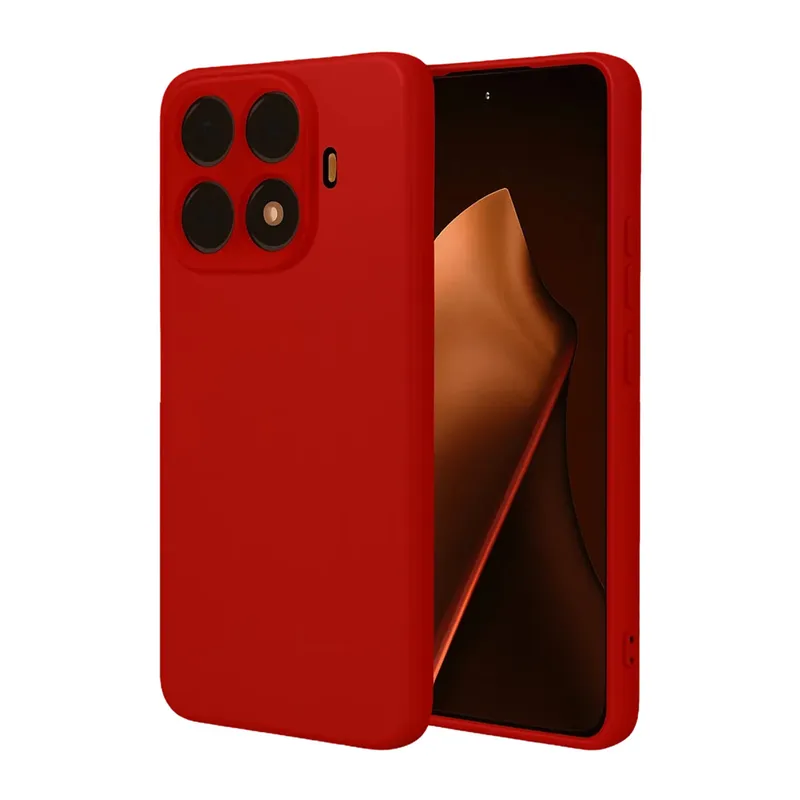 Xiaomi Mi 15T Pro Nano içi Kadife Silikon - Kırmızı