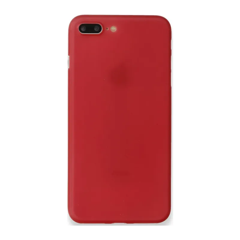 Apple iPhone 8 Plus Kılıf PP Ultra İnce Kapak - Kırmızı