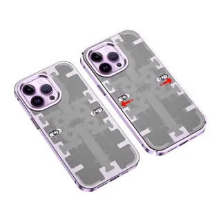 Apple iPhone 14 Pro Kılıf Mekanik Bumper Kapak - Derin Mor