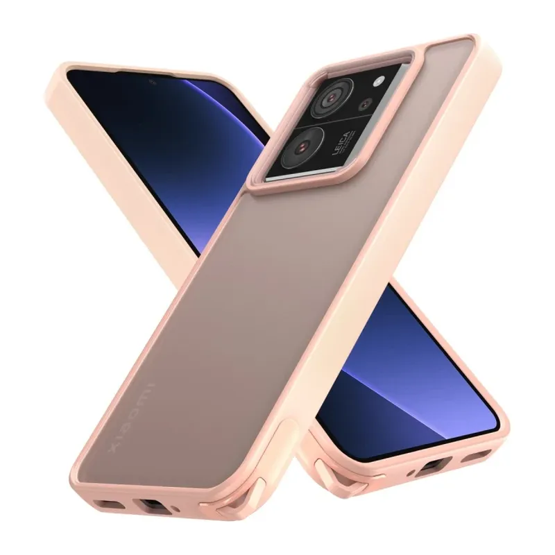 Xiaomi Mi 13T Kılıf Elegant Kapak - Pudra