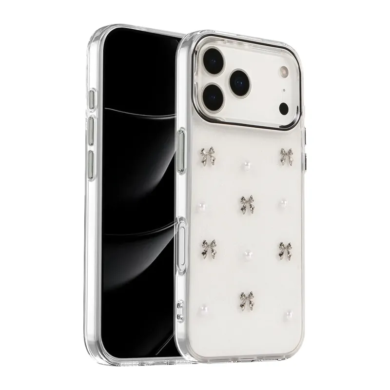 Apple iPhone 17 Pro Max Fiyonk Desenli Kapak - Desen 8