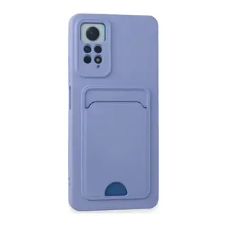 Xiaomi Redmi Note 11 Pro Kılıf Kelvin Kartvizitli Silikon - Lila