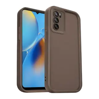 Oppo A16 Kılıf Viera Silikon - Kahverengi