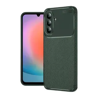 Samsung Galaxy A37 5G Auto Focus Karbon Kapak - Koyu Yeşil