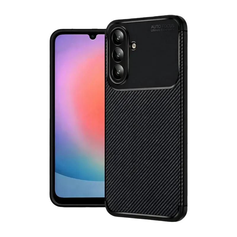 Samsung Galaxy A37 5G Auto Focus Karbon Kapak - Siyah